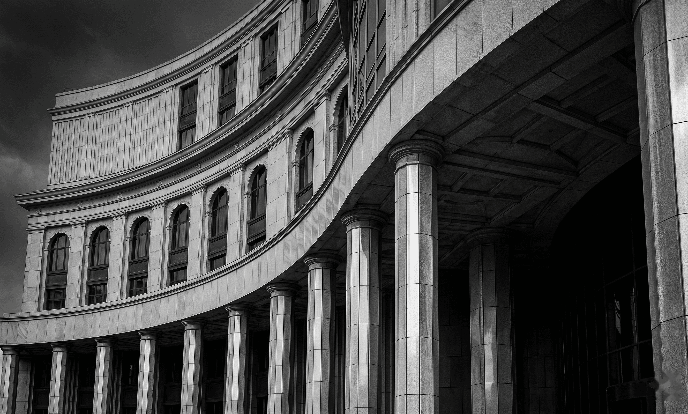 Grand architecture, symbolizing the long-term vision of global enterprises
